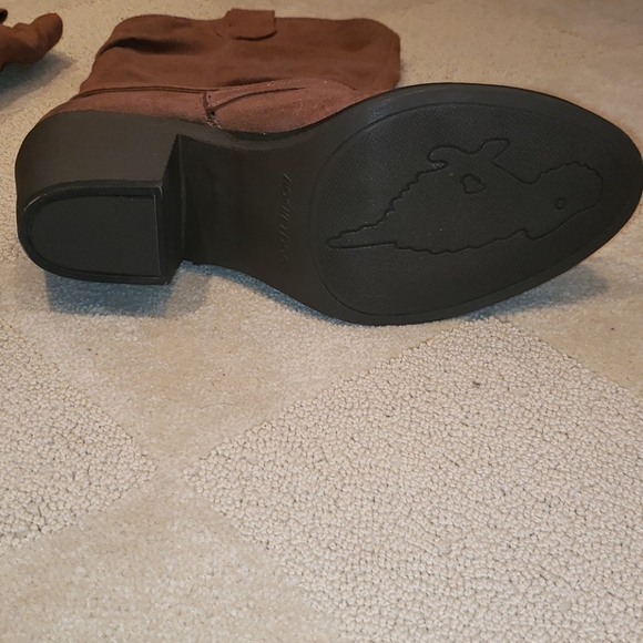 Rocket Dog Faux Suede Cowboy Boots, Sz 10 - Picture 6 of 16